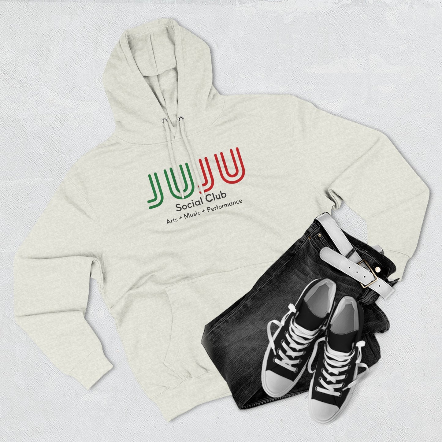 JUJU Modern Hoodie Unisex - White