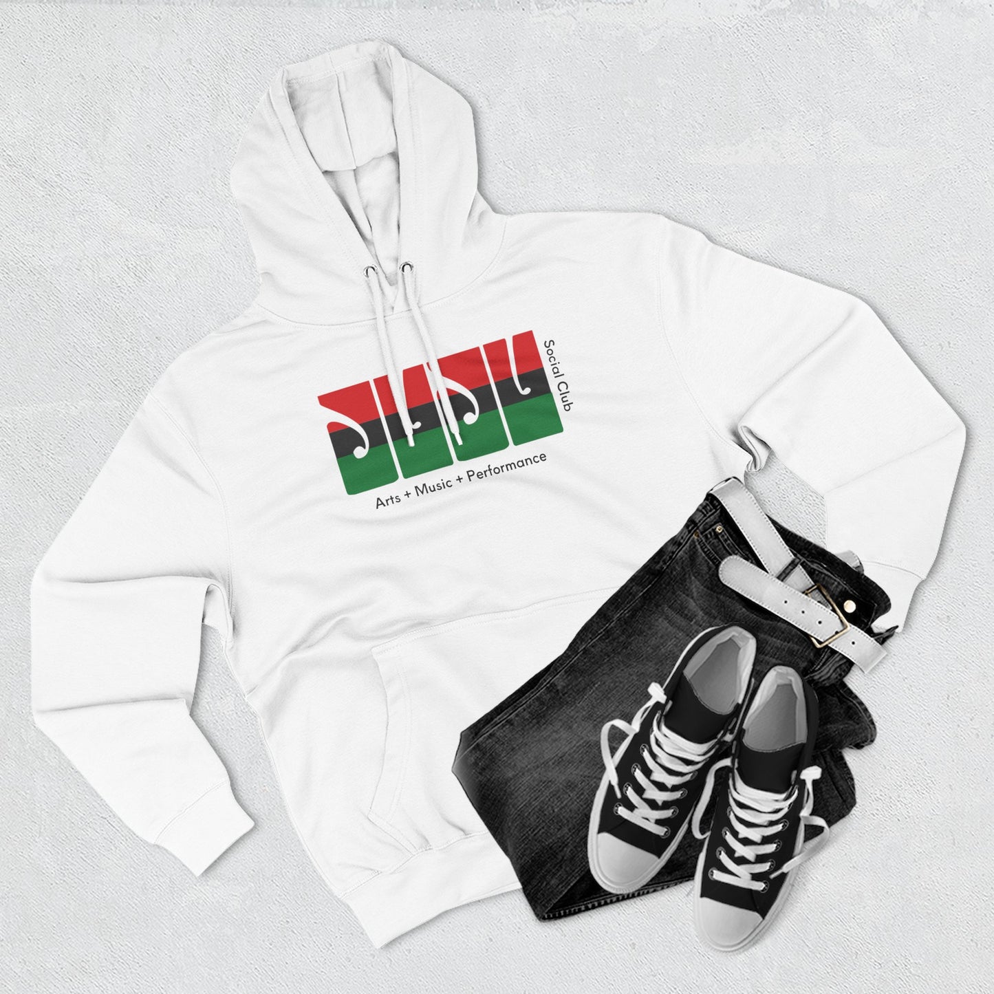 JUJU RBG Hoodie Unisex - White