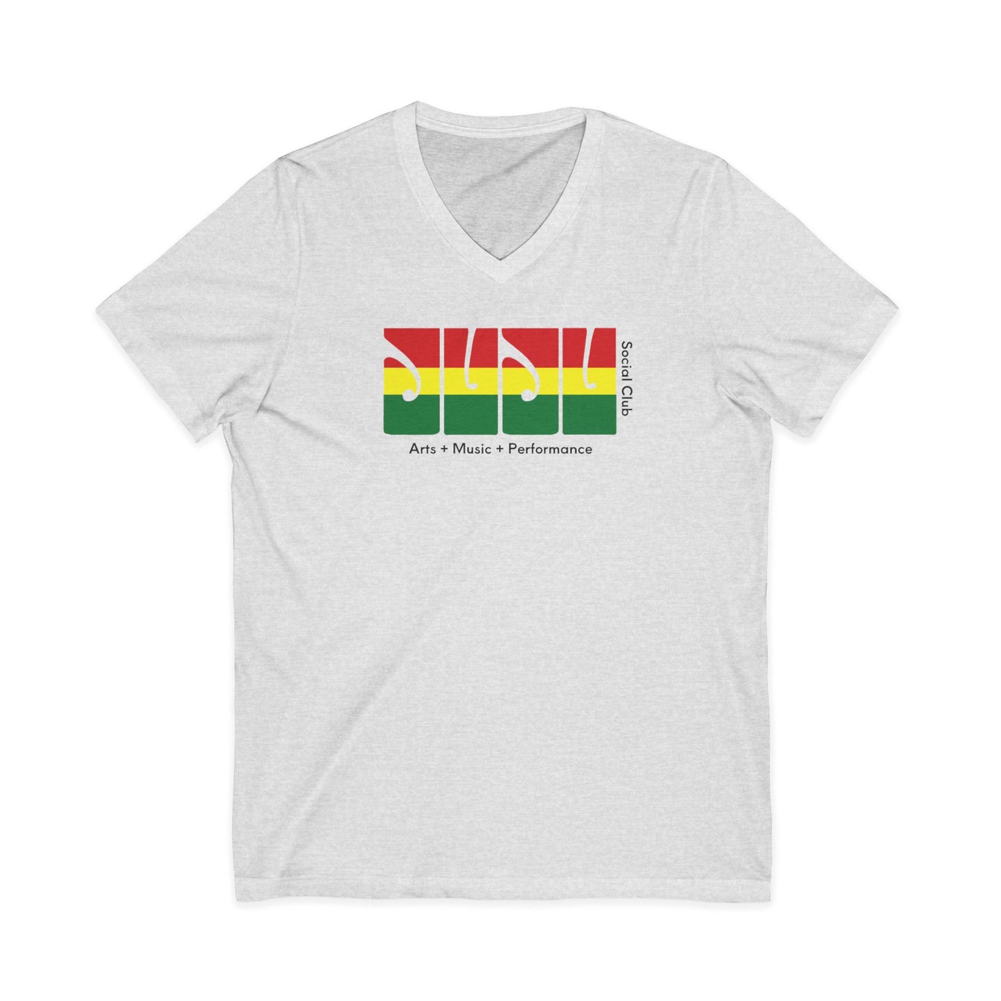JUJU RLG Unisex V-Neck Tee - White