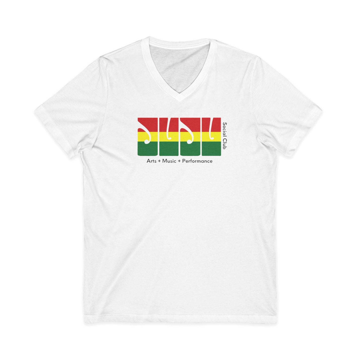 JUJU RLG Unisex V-Neck Tee - White