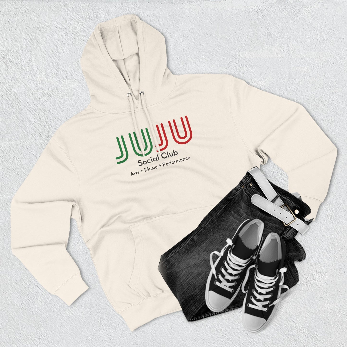 JUJU Modern Hoodie Unisex - White