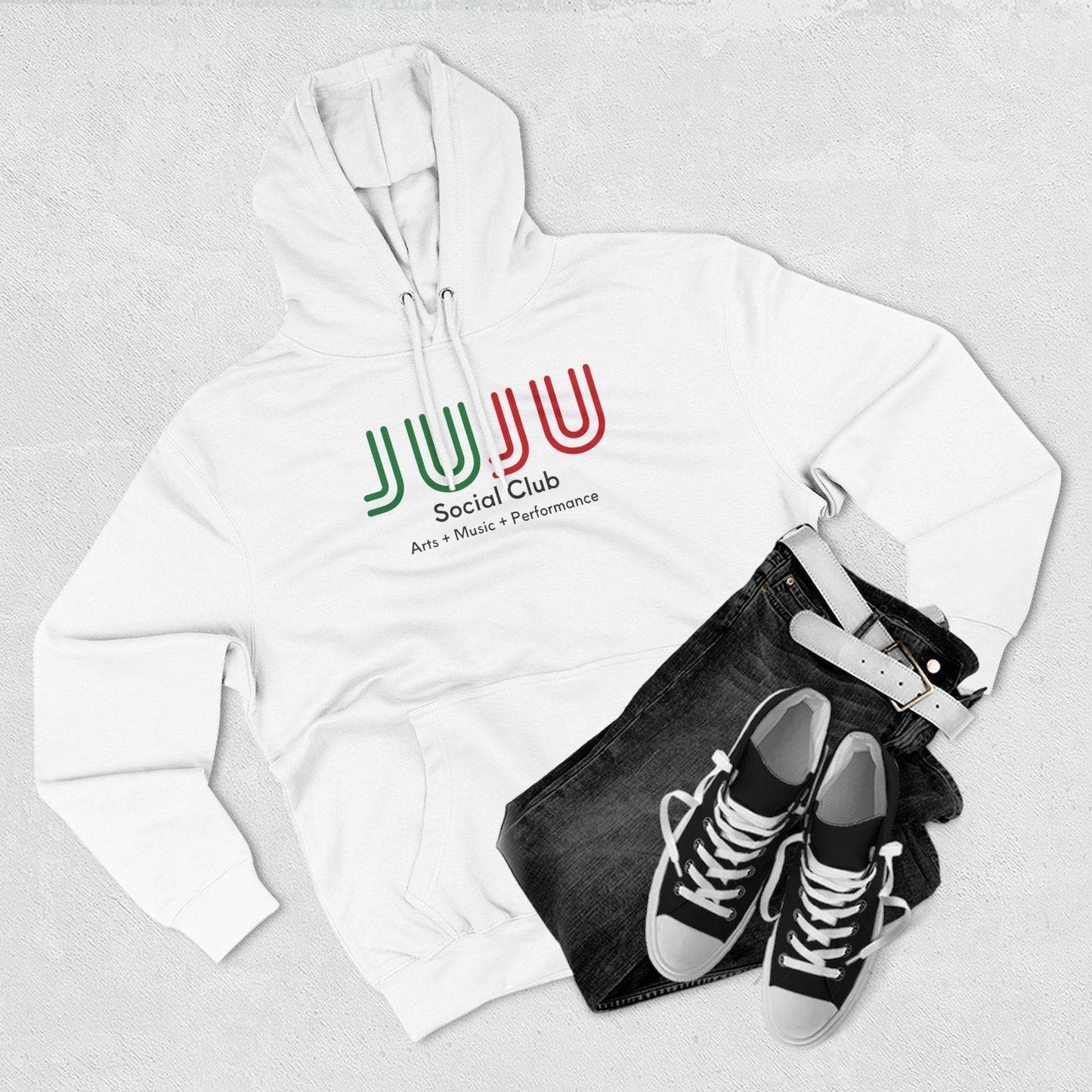 JUJU Modern Hoodie Unisex - White